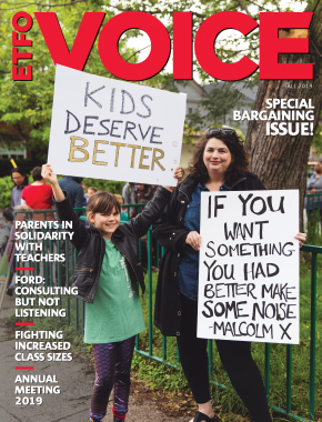 Cover of ETFO Voice Fall 2019