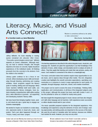 first page of curriculum december 2006
