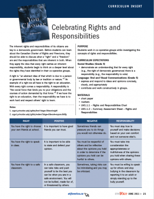 first page of curriculum June 2011