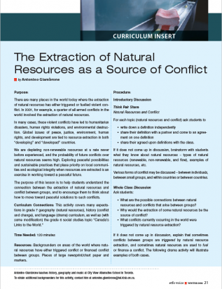 first page of curriculum winter 2006