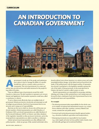 cover of the etfo voice winter 2017 curriculum