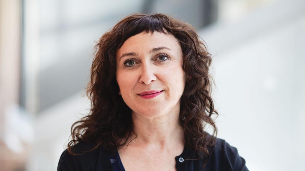 Izida Zorde posing at ETFO Voice headquarters