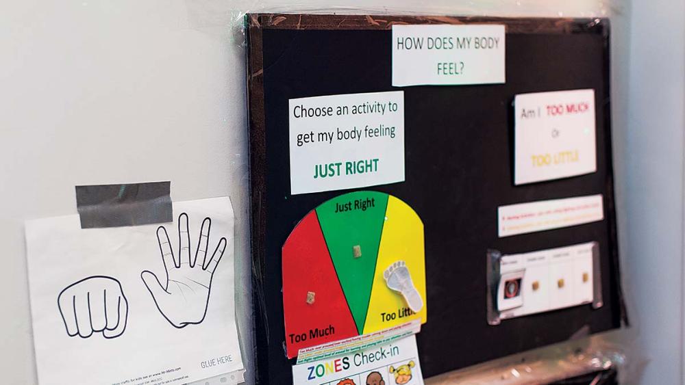 Chart designed to help students explain how they are feeling to teachers