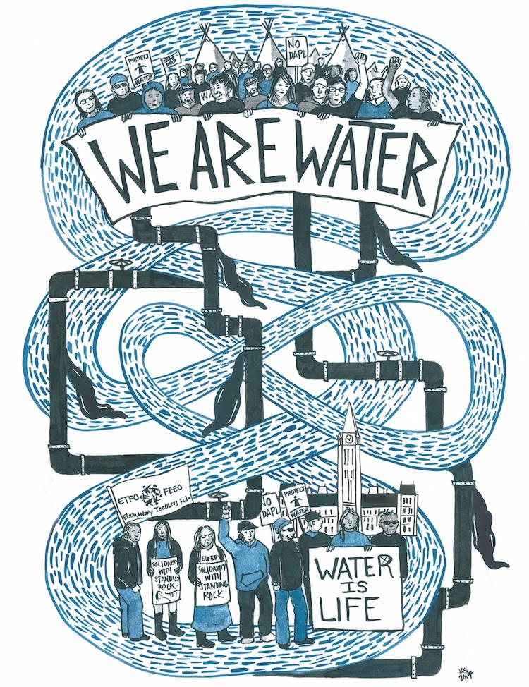 we are water illustration