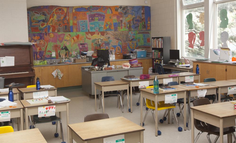 Photo of empty classroom