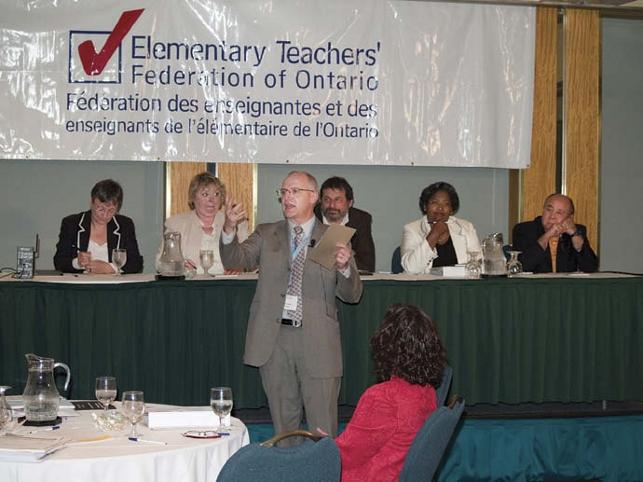 ETFO General Secretary speaking