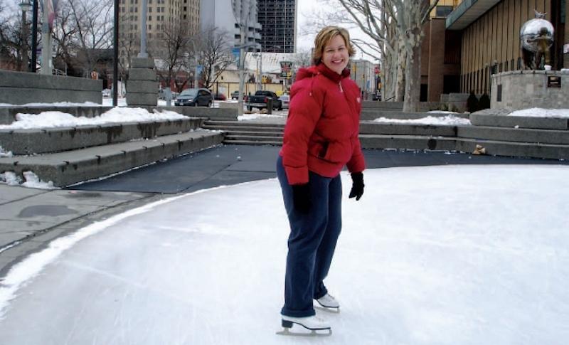 ETFO member ice skating