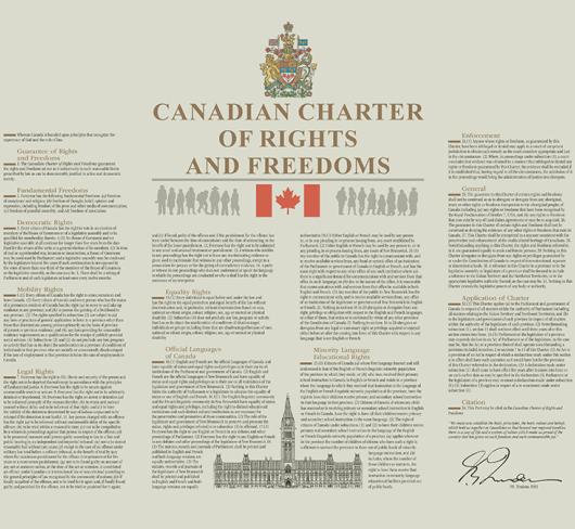 Image of the Charter of Rights and Freedoms