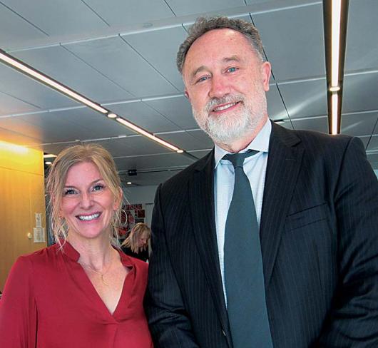 President David Mastin and Amanda Sussman posing together