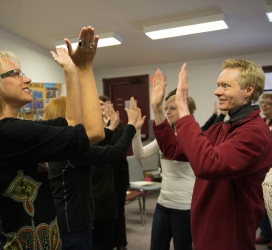 ETFO Members clapping hands