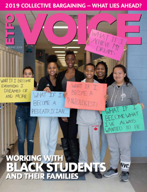 Cover of ETFO Voice Spring 2019