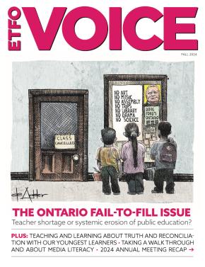 Cover of ETFO Voice Fall 2024