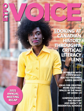 Cover of ETFO Voice Fall 2021