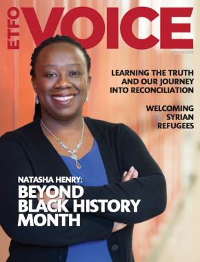 Cover of ETFO Voice Magazine Spring 2016