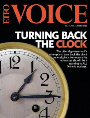 Cover of ETFO Voice Winter 2012