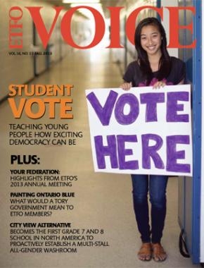 Cover of ETFO Voice Fall 2013