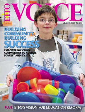 Cover of ETFO Voice Winter 2013