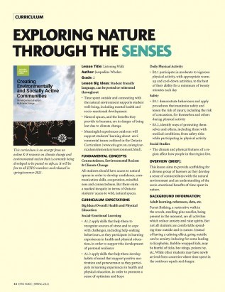 Cover of ETFO Voice Spring 2021 curriculum