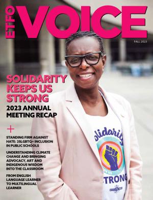 Cover of ETFO Voice Fall 2023